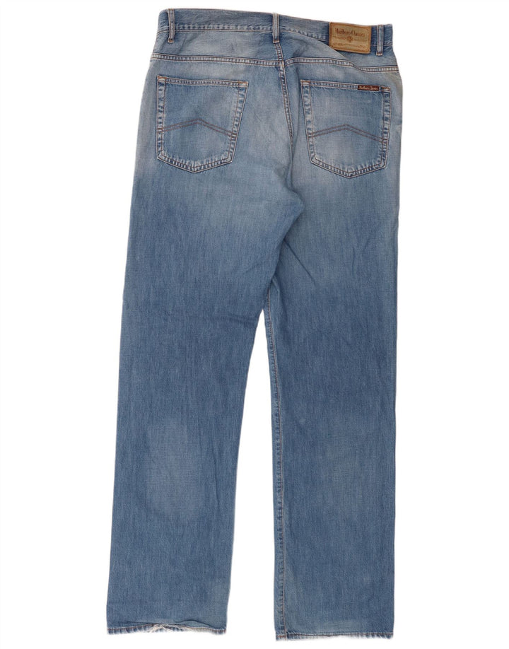 Marlboro Classics Straight Jeans til mænd W36 L34 Blå Bomuld