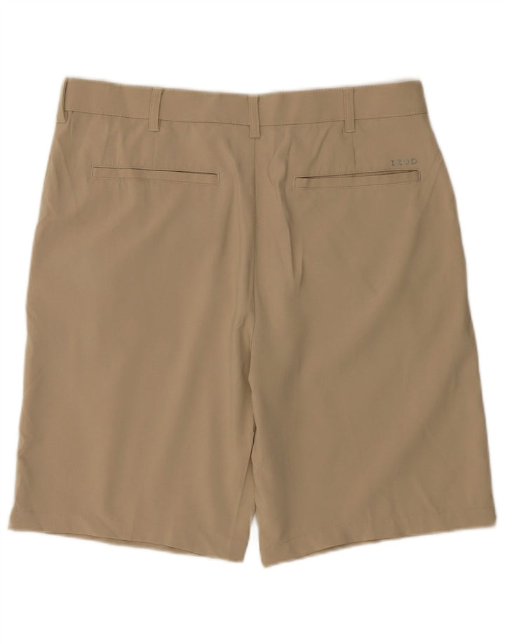 Izod Chino Shorts til mænd W34 Large Beige Polyester