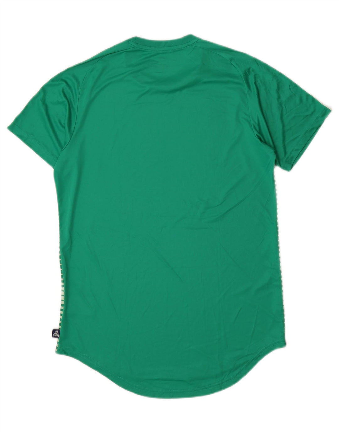 ADIDAS Herre Climalite T-Shirt Top Stor Grøn Stribet Polyester