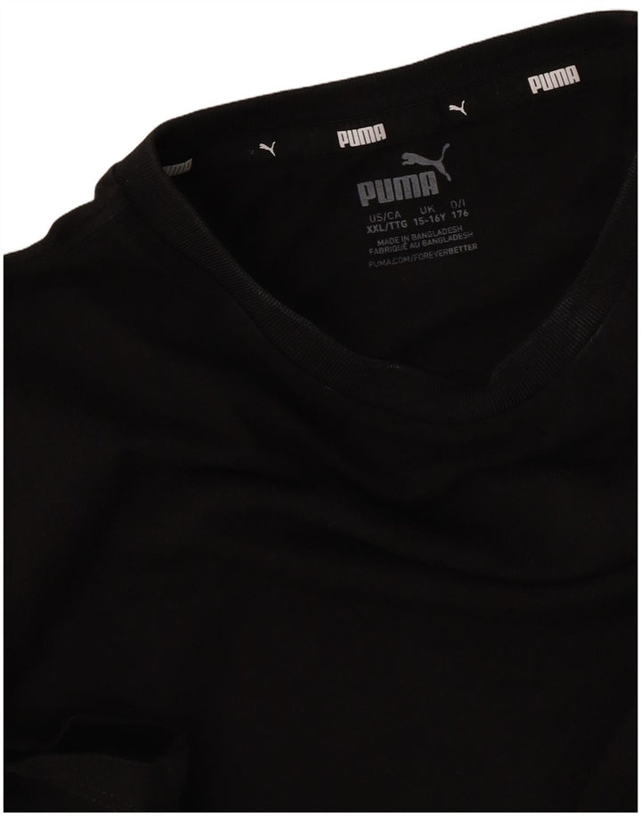 Puma Boys T-Shirt Top 15-16 år Sort