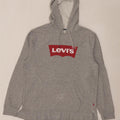 Levi's Grafisk hættetrøje til mænd, stor grå flækket bomuld