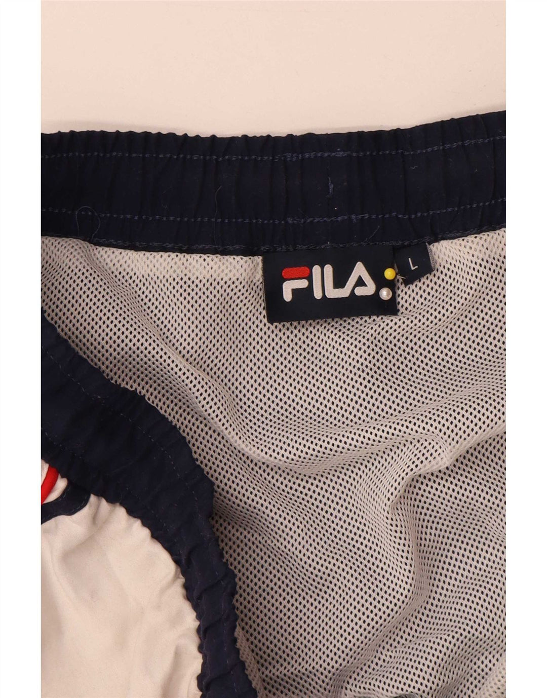 Fila Badeshorts til mænd Large Navy Blue Colourblock Polyester