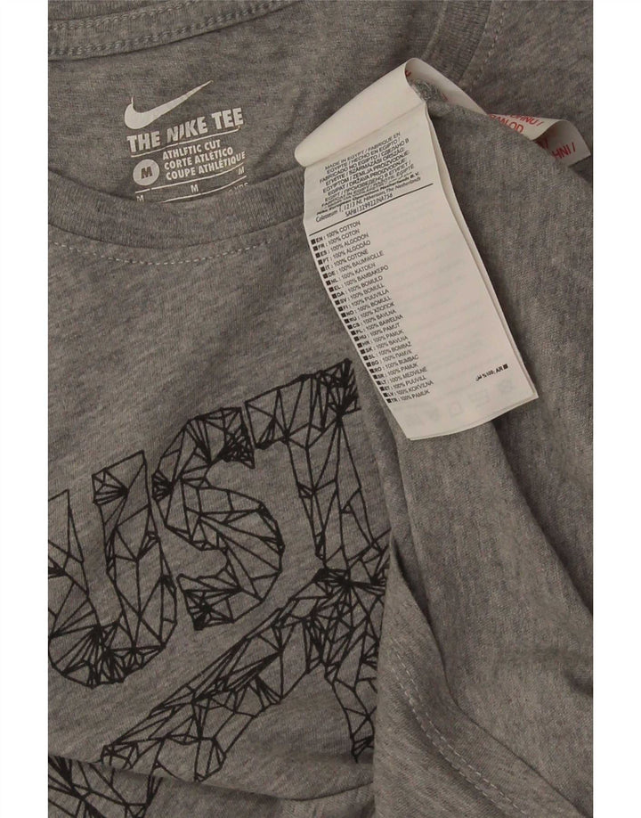 Nike drenge atletisk snit grafisk t-shirt top 10-11 år mellemgrå bomuld