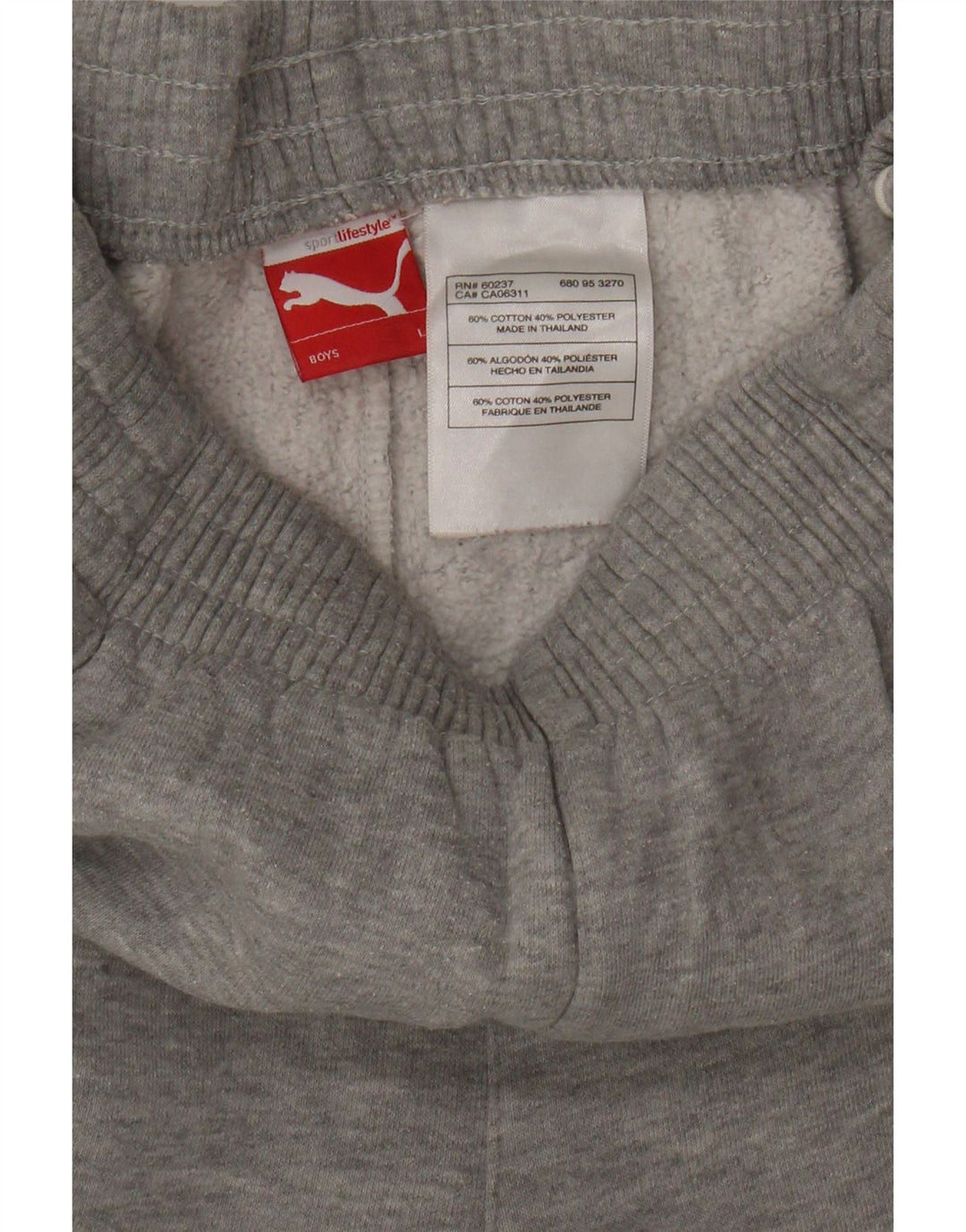 Puma Drenge Træningsbukser 13-14 År Stor Grå Bomuld