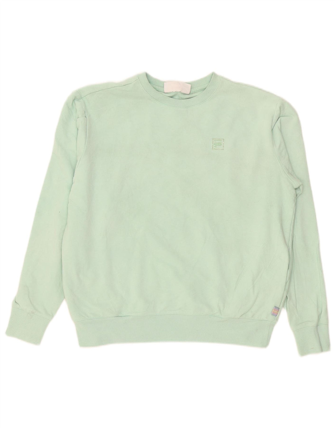 Fila Dame Sweatshirt Jumper UK 14 Medium turkis bomuld