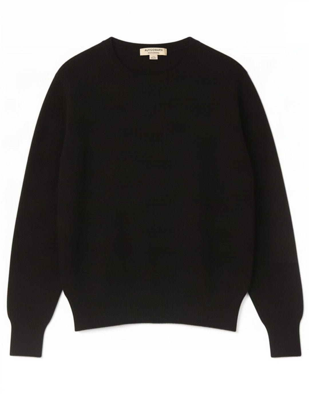 Marks & Spencer Dame sweater med rund hals DK 12 Medium Sort