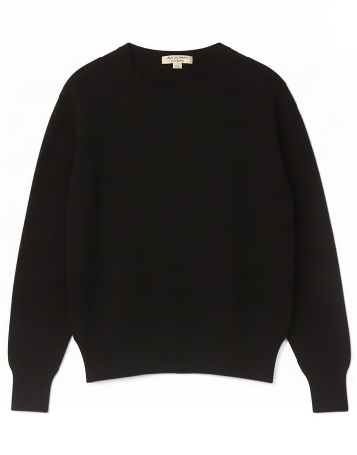Marks & Spencer Dame sweater med rund hals DK 12 Medium Sort