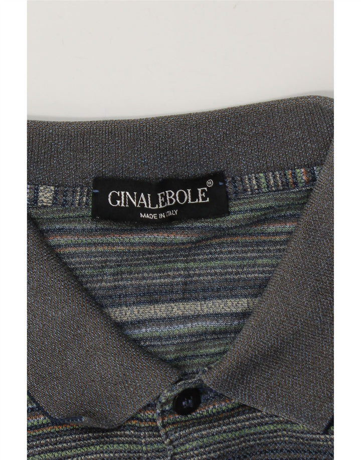 Ginalebole herre poloshirt XL blå stribet