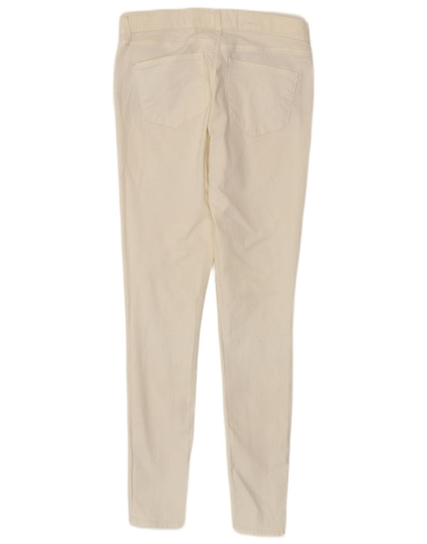 Topshop Dame Leigh Skinny Jeans W30 L32 Hvid Bomuld