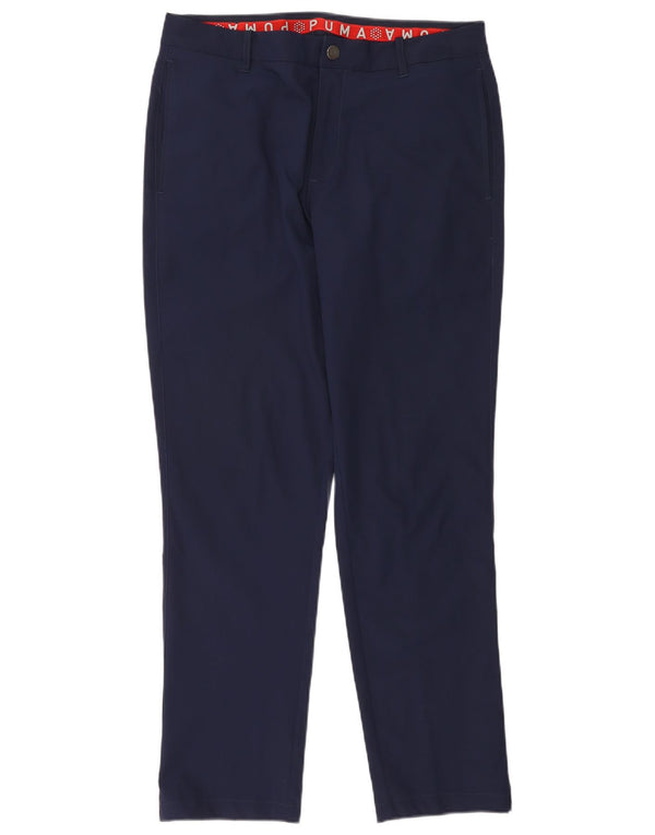 Puma Herre Slim Chino Bukser W34 L32 Marineblå Polyester