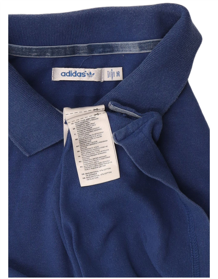Adidas Dame Polo Shirt EU 36 Small Navy Blue Bomuld