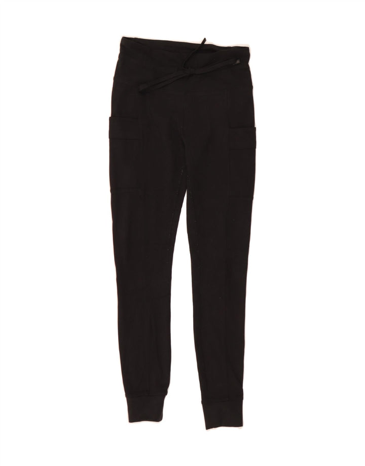 EDDIE BAUER Womens Cargo Tracksuit Trousers Joggers UK 8 Small  Black Vintage Eddie Bauer and Second-Hand Eddie Bauer from Messina Hembry 