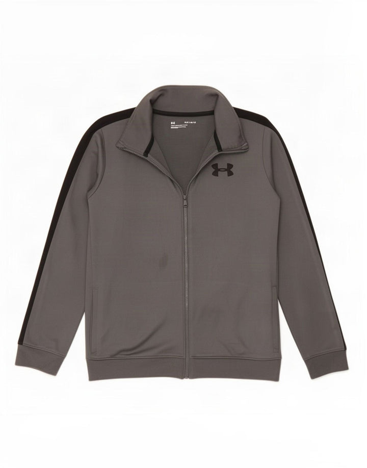 Under Armour drenge træningsdragt topjakke 11-12 år stor grå polyester