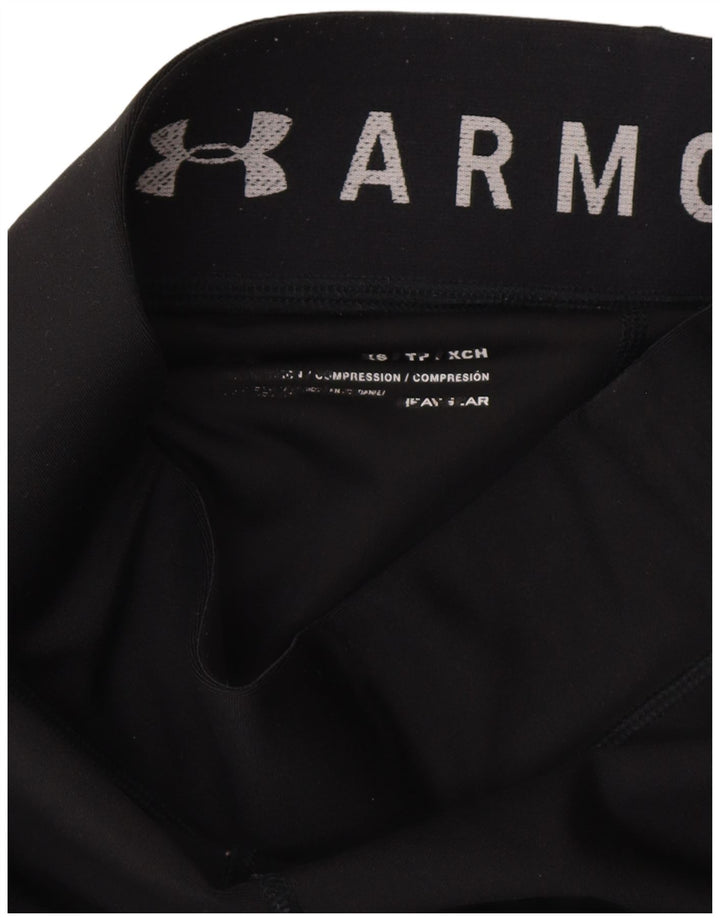 UNDER ARMOUR Grafiske Leggings til kvinder UK 6 XS Sort