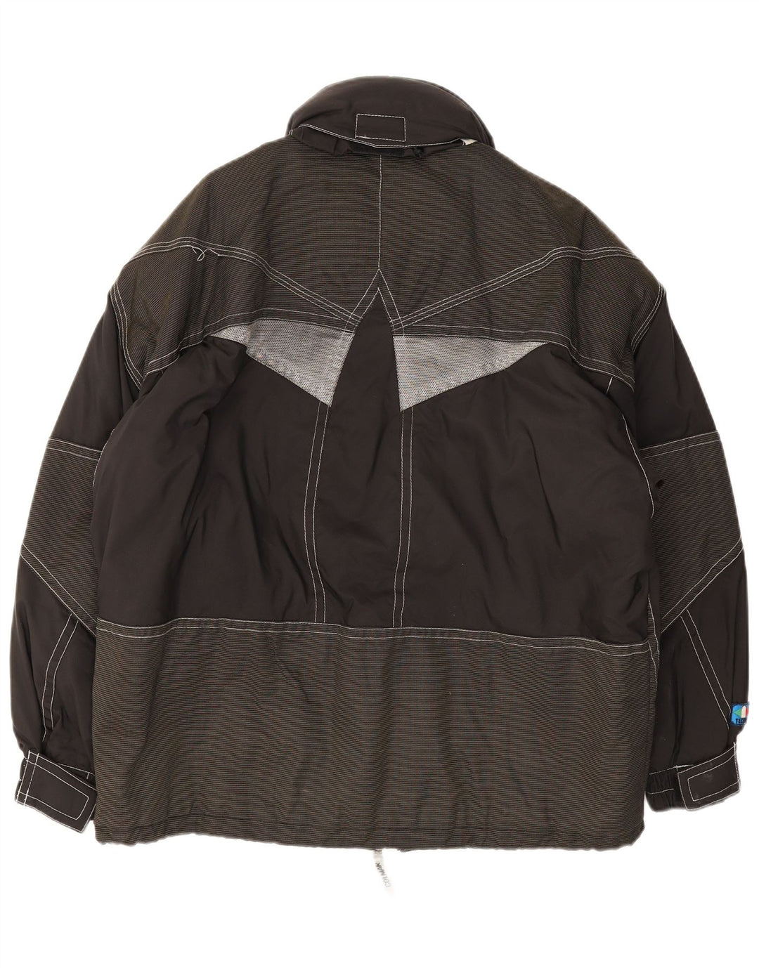 Colmar Herre Grafisk Hætte Skijakke IT 48 Medium Sort Colourblock
