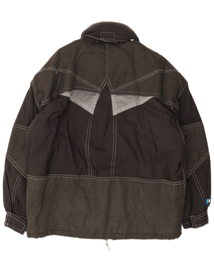 Colmar Herre Grafisk Hætte Skijakke IT 48 Medium Sort Colourblock