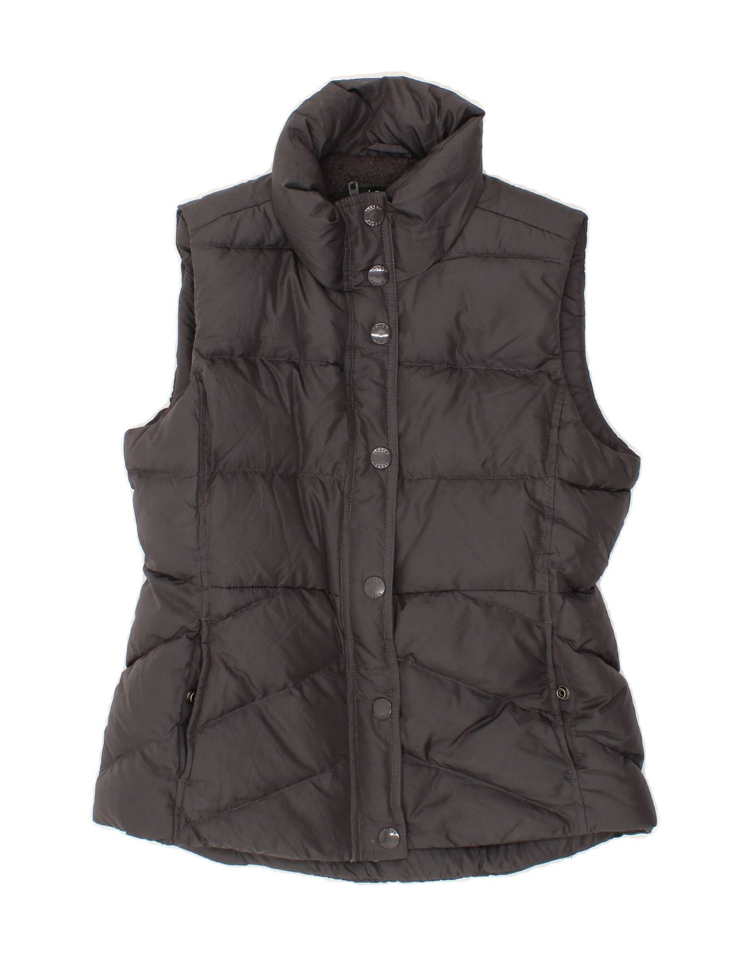 J. CREW Womens Padded Gilet UK 10 Small Grey Polyester Vintage J. Crew and Second-Hand J. Crew from Messina Hembry 