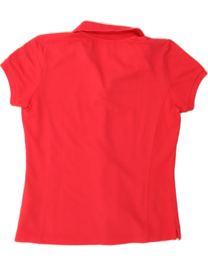 CHAMPION Womens Short Sleeve Shirt Blouse UK 12 Medium Red Cotton Vintage Champion and Second-Hand Champion from Messina Hembry 
