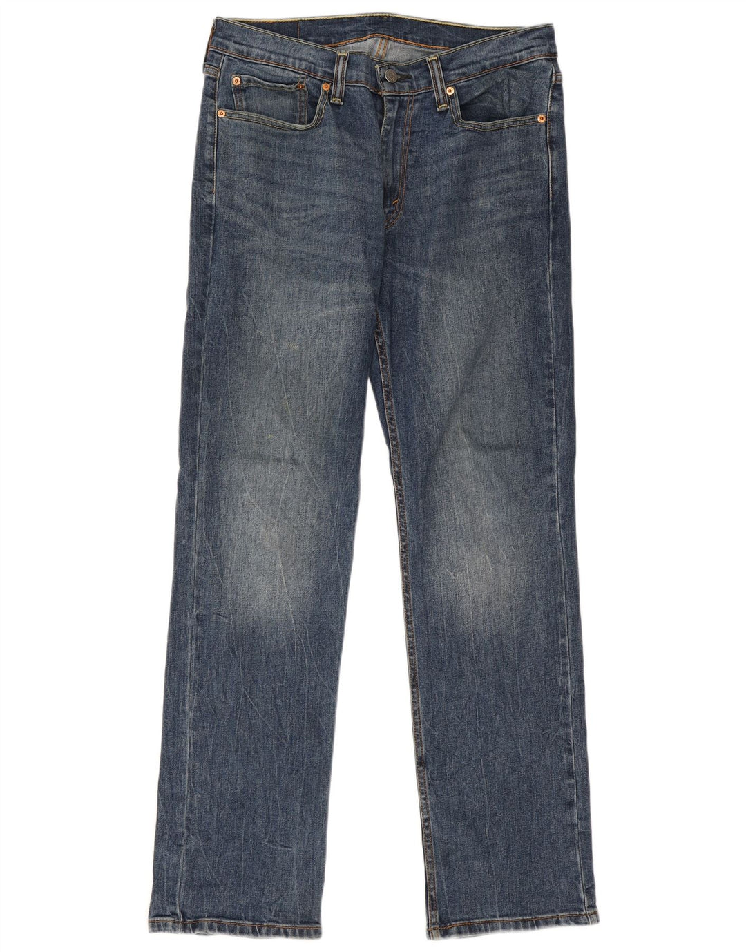 Levi's Herre 514 Straight Jeans W32 L32 Blå Bomuld