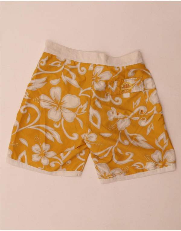 Sundek Herre badeshorts IT 48 Medium Yellow Floral Polyester