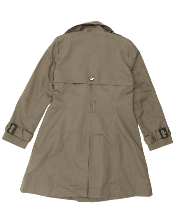 Marks & Spencer Trench Coat til kvinder UK 14 Medium Khaki Bomuld