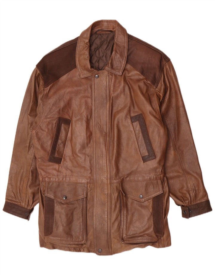 Vintage herre læderfrakke UK 40 Large Brown