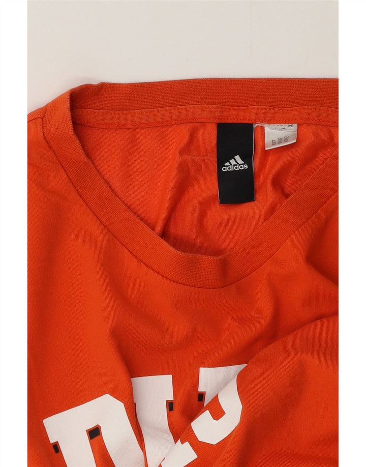 Adidas Grafisk T-shirt top til mænd, stor orange