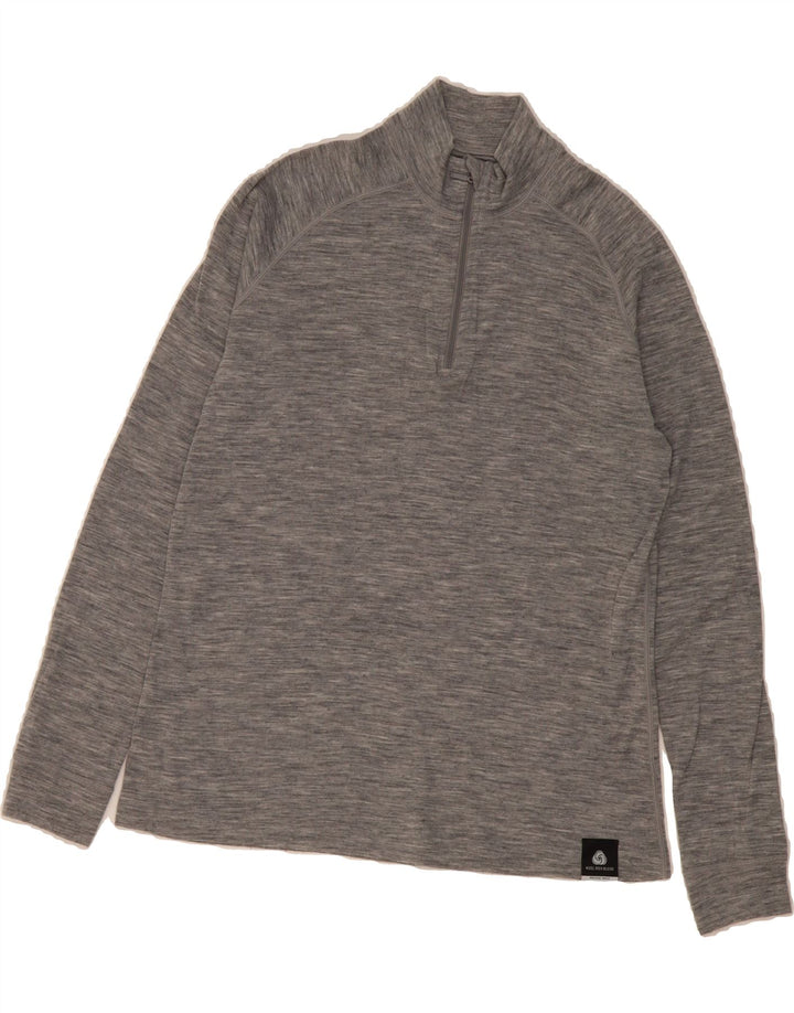 MOUNTAIN WAREHOUSE Womens Zip Neck Pullover Tracksuit Top UK 18 XL Grey Vintage Mountain Warehouse and Second-Hand Mountain Warehouse from Messina Hembry 