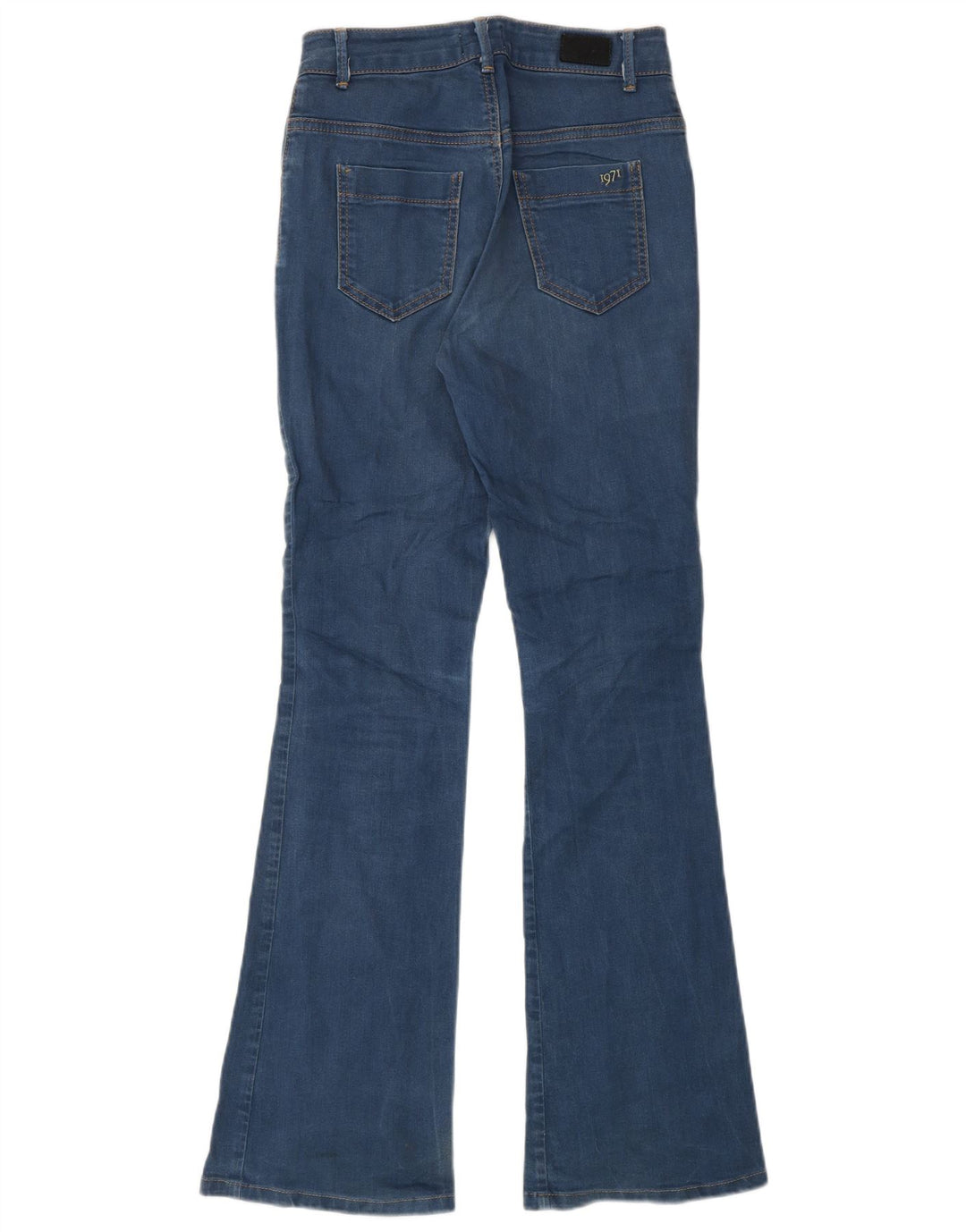 REISS Dame Flared Jeans UK 6 XS W25 L30 Blå Bomuld