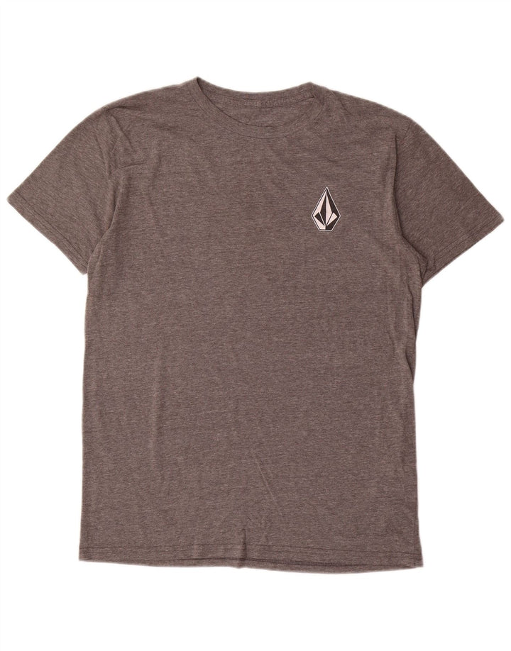 Volcom Herre Grafisk T-Shirt Top Lille Grå Bomuld