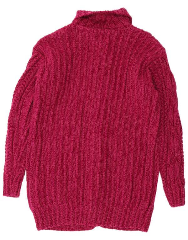 Vintage dame cardigan sweater UK 16 Large Pink