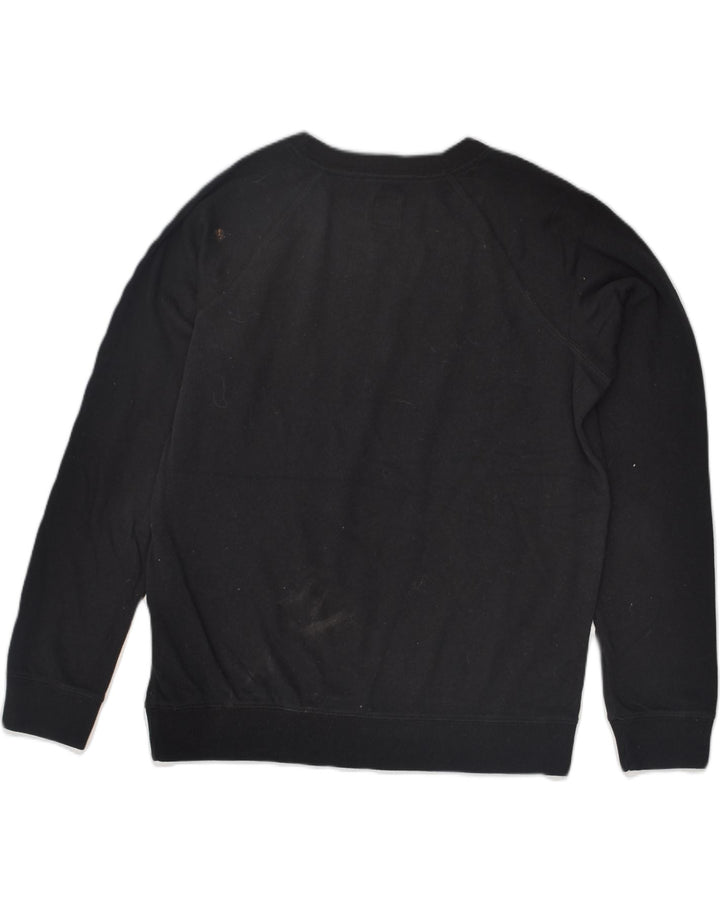 JACK WILLS Womens Sweatshirt Jumper UK 12 Medium Black Cotton | Vintage Jack Wills | Thrift | Second-Hand Jack Wills | Used Clothing | Messina Hembry 