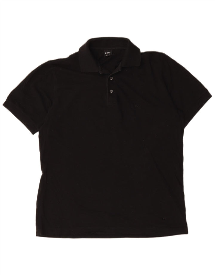 Hugo Boss Poloshirt til mænd Medium Sort Bomuld