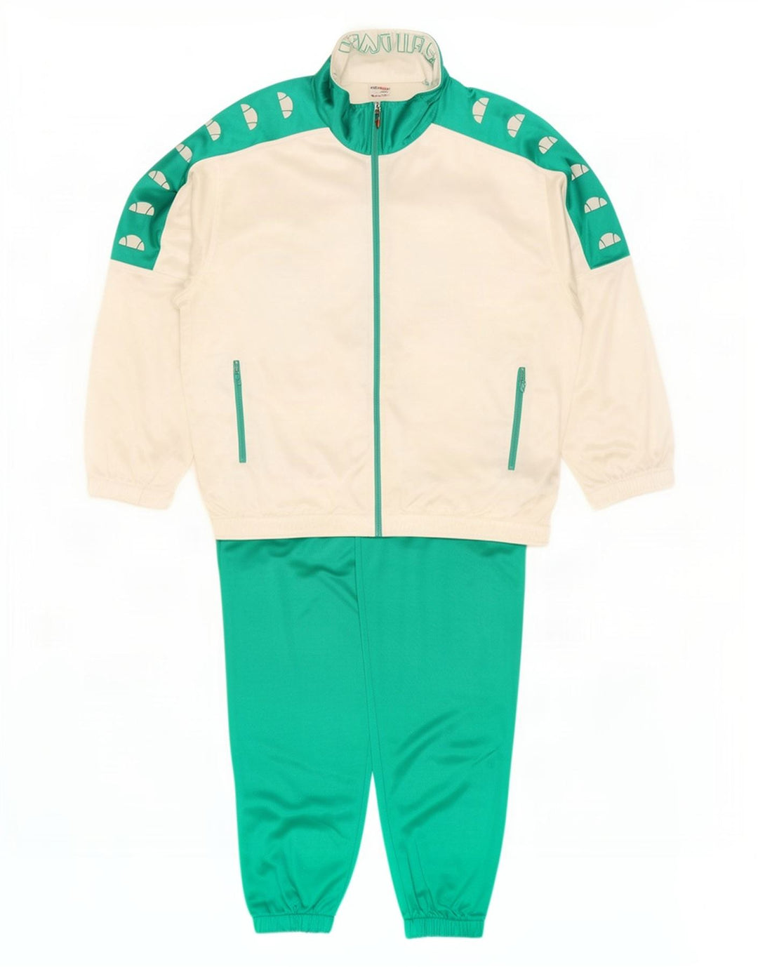 Ellesse Herre grafisk hel træningsdragt IT 52 Large White Colourblock Bomuld