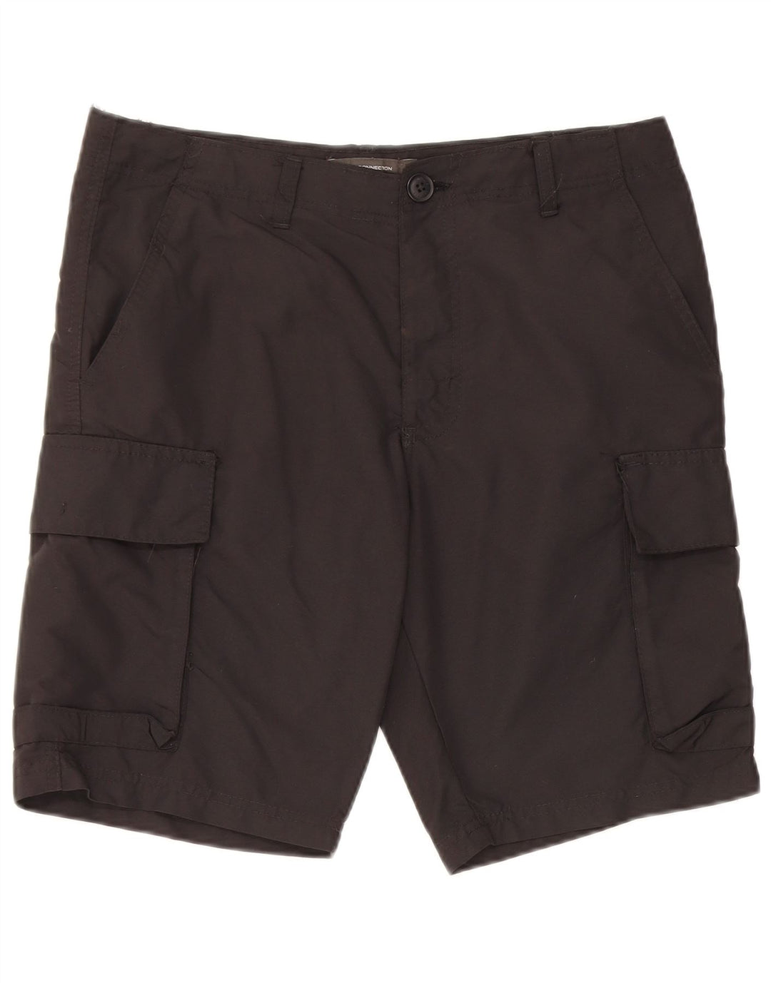 French Connection Herre Cargo Shorts Små W32 Sort Nylon