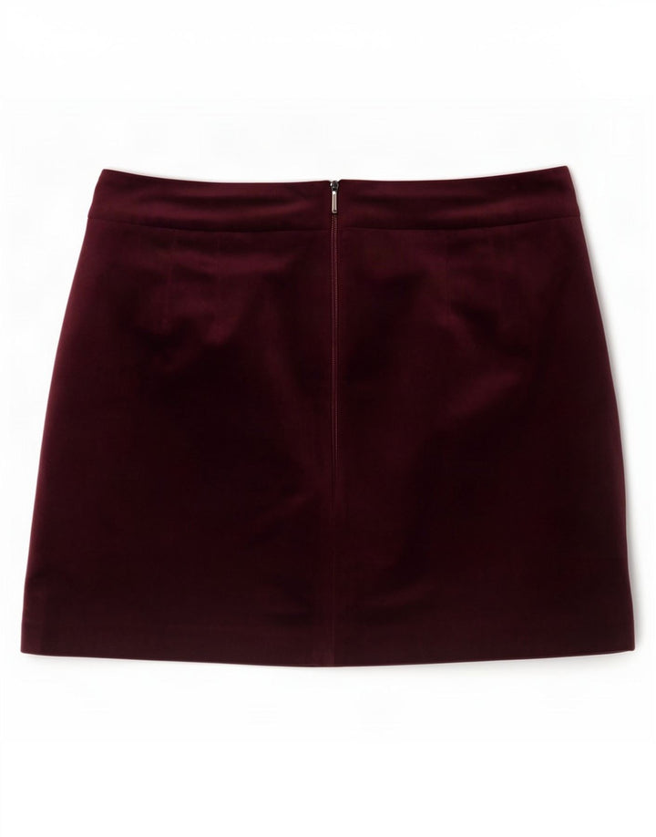 Jack Wills Dame Mini-nederdel UK 12 Medium W31 Burgundy Polyester