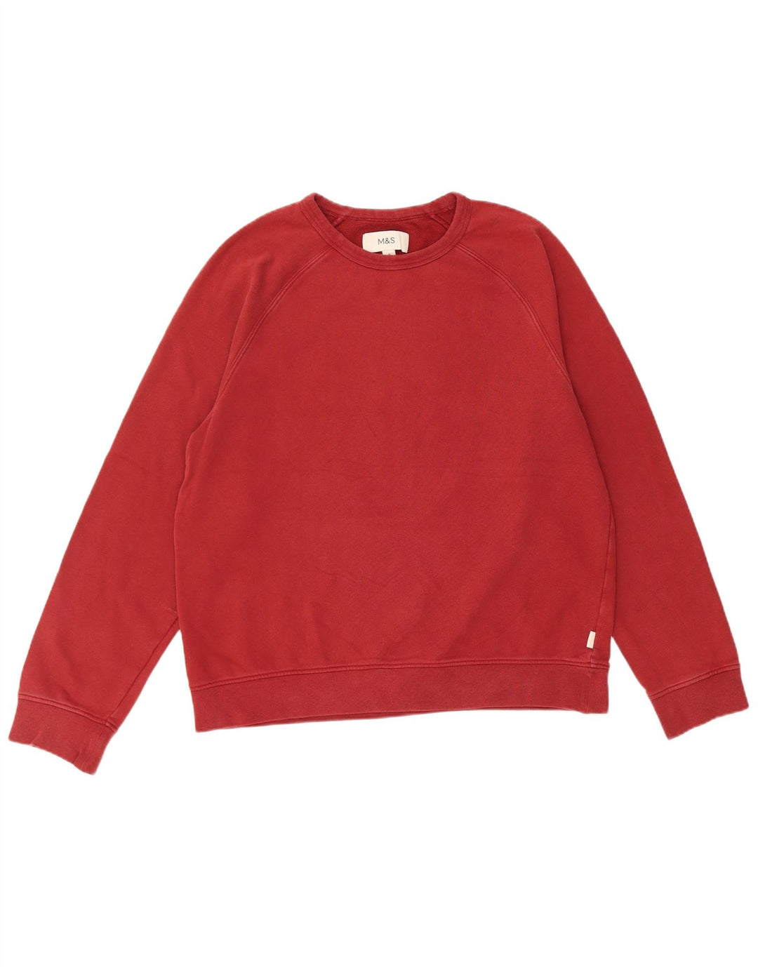 Marks & Spencer Herre sweatshirt Jumper Medium Bourgogne bomuld
