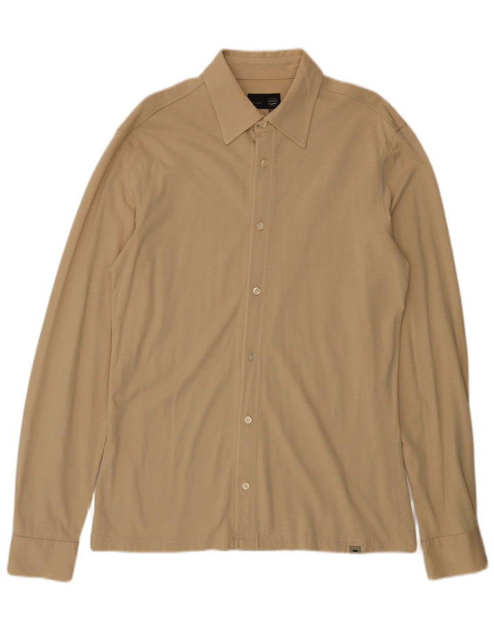 Gas Herreskjorte XL Beige Bomuld