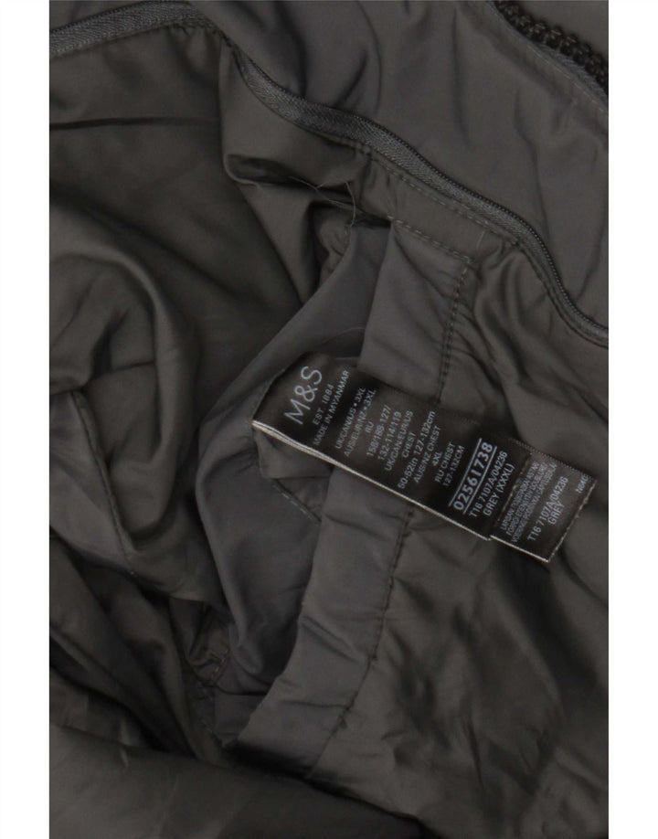 Marks & Spencer Herre Utility Jacket UK 46 3XL Grå Polyester