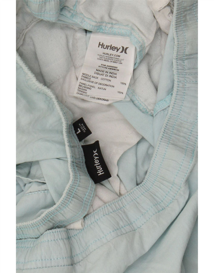 Hurley Herre Chino Shorts Large W36 Blå Bomuld