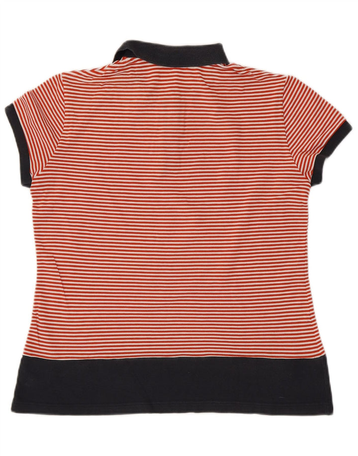 LACOSTE Poloskjorte til kvinder str. 42 Stor rødstribet bomuld