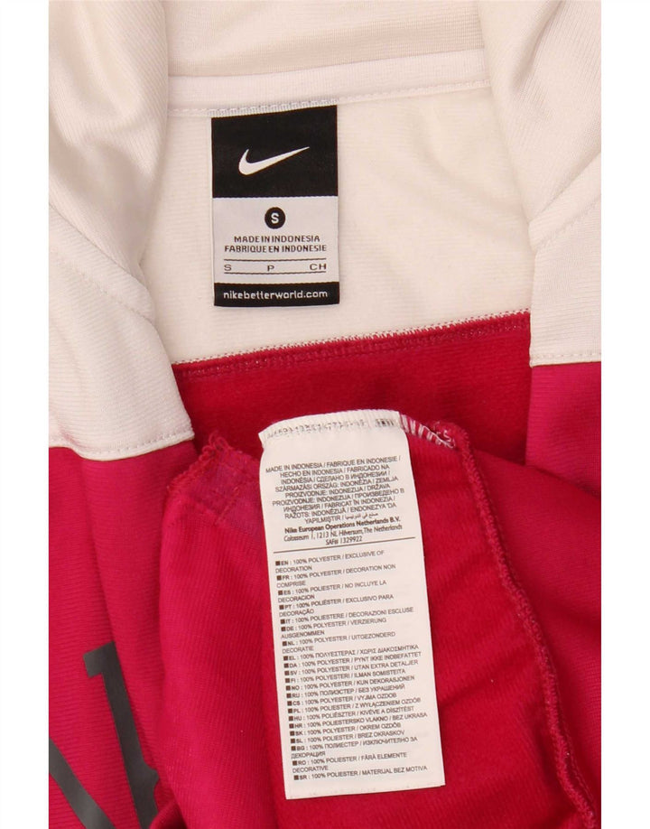 Nike Grafisk træningsdragt topjakke til kvinder UK 10 Lille Pink Colourblock