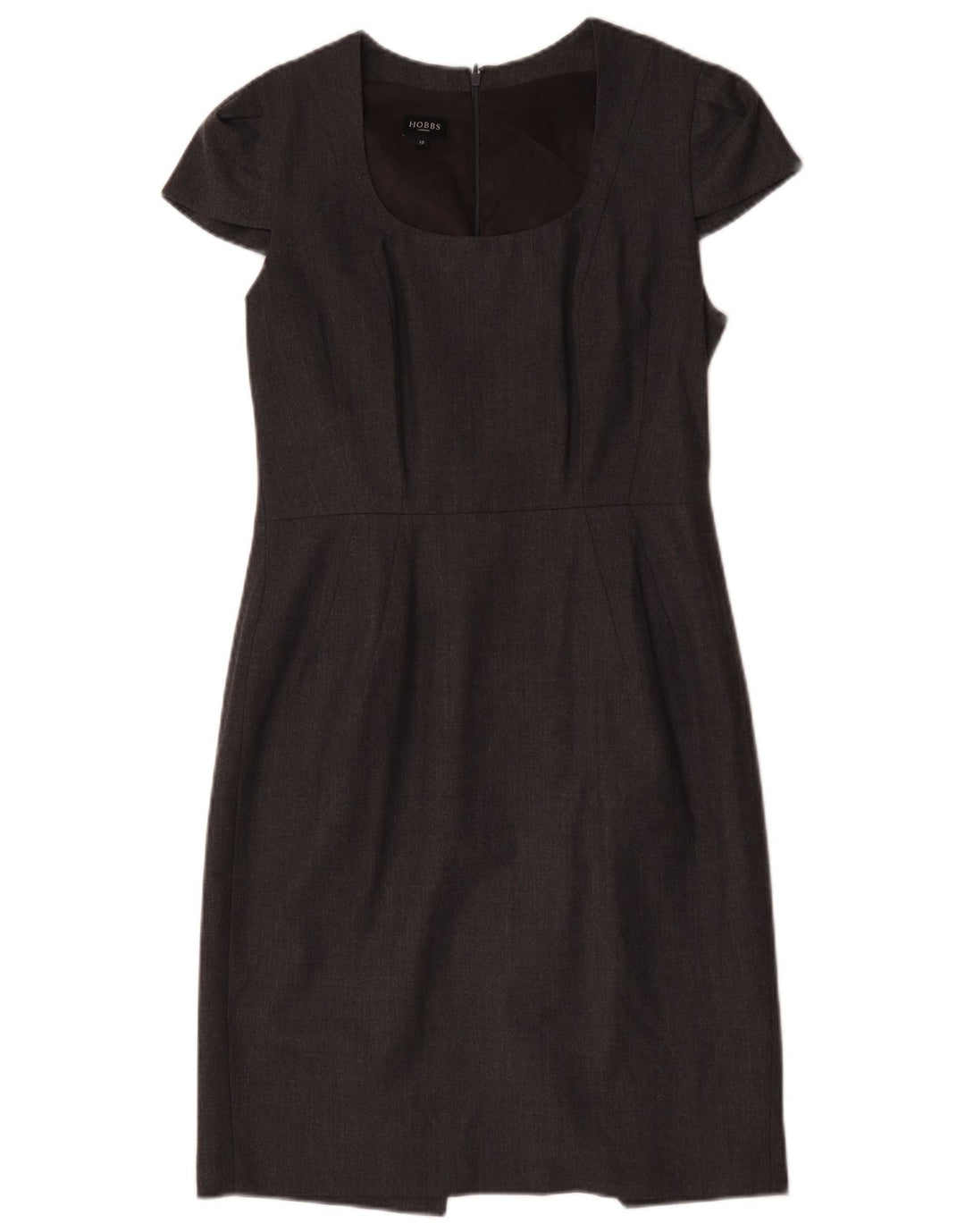 Hobbs Womens Sheath Dress UK 12 Medium Grey Uld