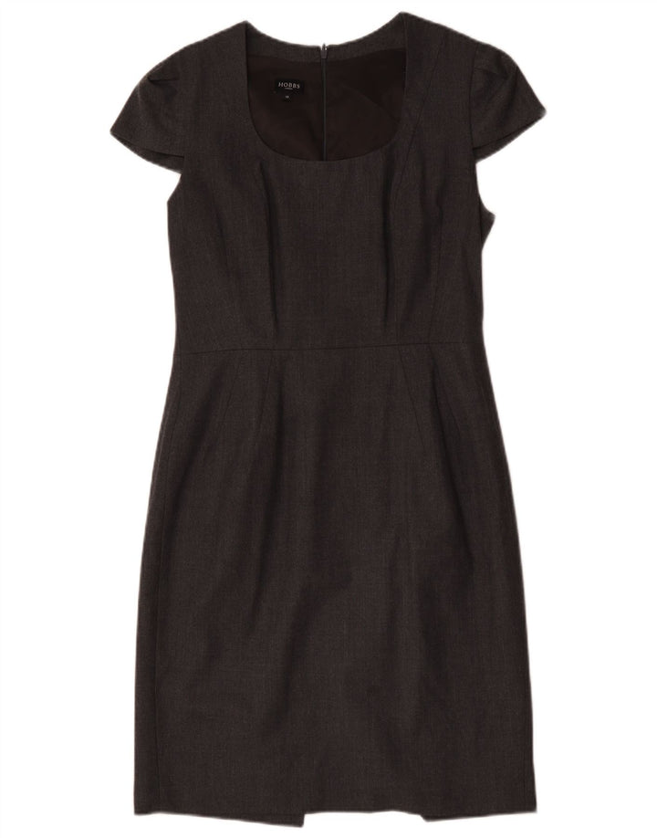 Hobbs Womens Sheath Dress UK 12 Medium Grey Uld