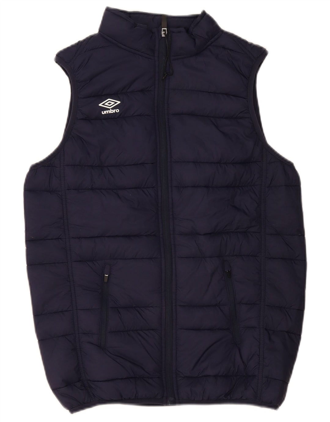 UMBRO Boys Polstret Gilet 13-14 år XL Navy Blue Nylon