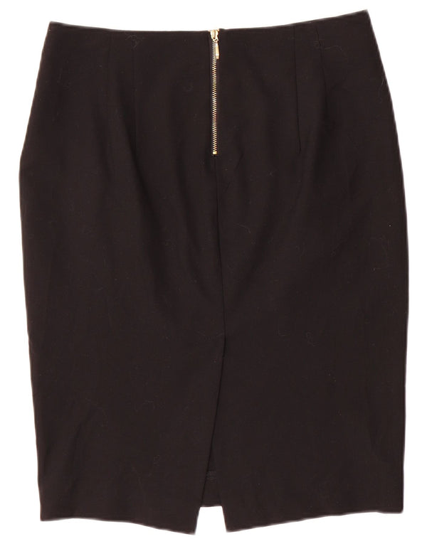 Zara Pencil Skirt til kvinder EU 38 Small W28 Black Polyester