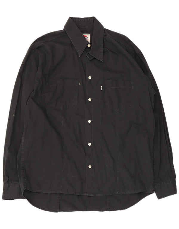 Levi's herreskjorte XL sort bomuld