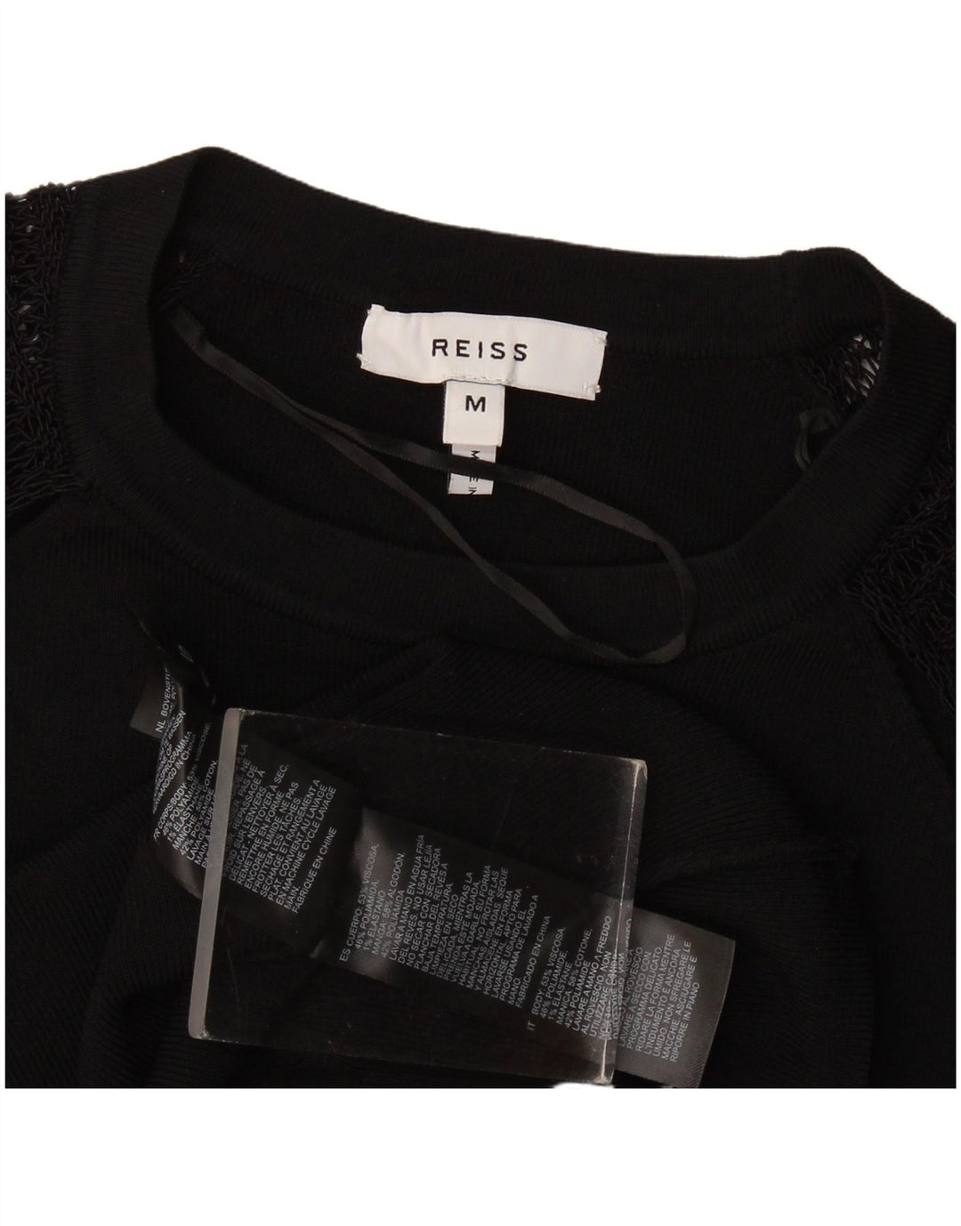 Reiss Dame Jumper Sweater UK 12 Medium Sort Viscose