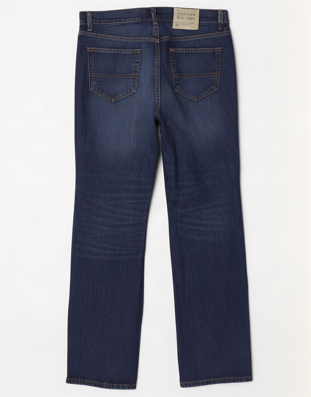Tommy Hilfiger Straight Jeans til mænd W38 L34 Marineblå Bomuld