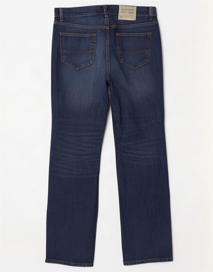Tommy Hilfiger Straight Jeans til mænd W38 L34 Marineblå Bomuld